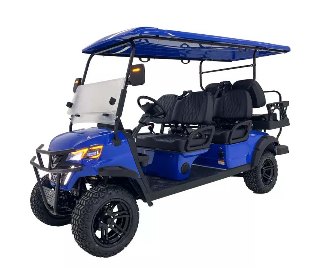 6 Seater MMC Electric Golf Cart Street Legal 72V Lithium LSV With
